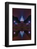 Night Time DC Capitol Building-Steven Maxx-Framed Photographic Print