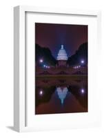 Night Time DC Capitol Building-Steven Maxx-Framed Photographic Print