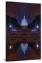 Night Time DC Capitol Building-Steven Maxx-Stretched Canvas