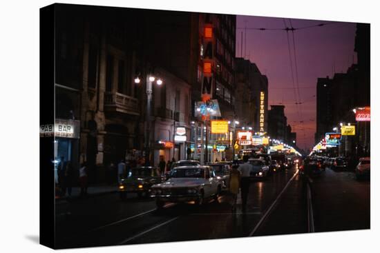 Night Time in Lima-null-Stretched Canvas