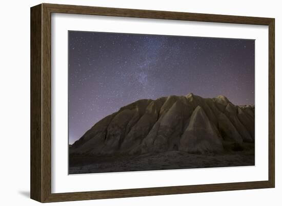 Night Time in the Rose Valley Showing the Rock Formations and Desert Landscape Light-David Clapp-Framed Photographic Print