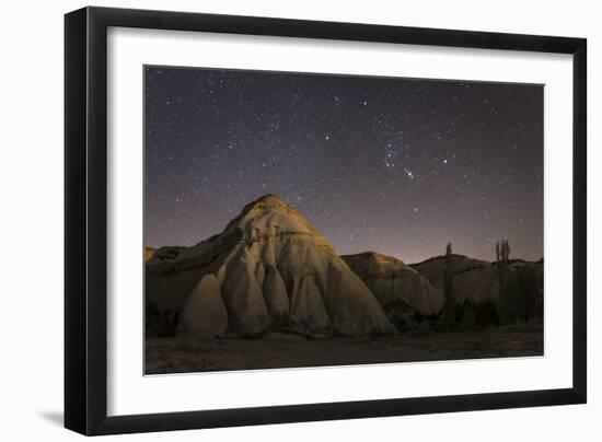 Night Time in the Rose Valley Showing the Rock Formations and Desert Landscape Light-David Clapp-Framed Photographic Print