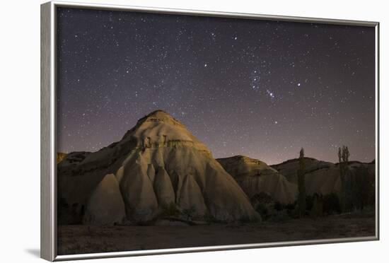 Night Time in the Rose Valley Showing the Rock Formations and Desert Landscape Light-David Clapp-Framed Photographic Print