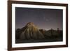 Night Time in the Rose Valley Showing the Rock Formations and Desert Landscape Light-David Clapp-Framed Photographic Print