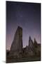 Night Time in the Rose Valley Showing the Rock Formations and Desert Landscape Light-David Clapp-Mounted Photographic Print