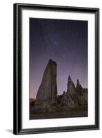 Night Time in the Rose Valley Showing the Rock Formations and Desert Landscape Light-David Clapp-Framed Photographic Print