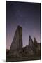 Night Time in the Rose Valley Showing the Rock Formations and Desert Landscape Light-David Clapp-Mounted Photographic Print