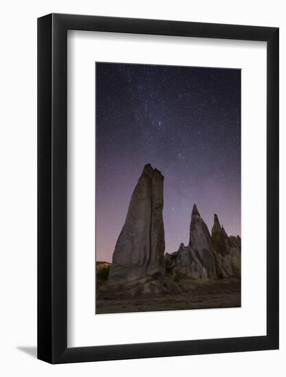 Night Time in the Rose Valley Showing the Rock Formations and Desert Landscape Light-David Clapp-Framed Photographic Print