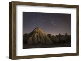 Night Time in the Rose Valley Showing the Rock Formations and Desert Landscape Light-David Clapp-Framed Photographic Print