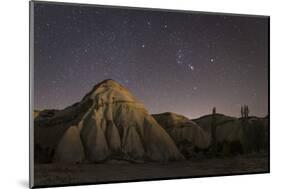 Night Time in the Rose Valley Showing the Rock Formations and Desert Landscape Light-David Clapp-Mounted Photographic Print