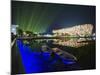 Night Time Light Show at the Birds Nest Stadium During the 2008 Olympic Games, Beijing, China-Kober Christian-Mounted Photographic Print