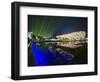 Night Time Light Show at the Birds Nest Stadium During the 2008 Olympic Games, Beijing, China-Kober Christian-Framed Photographic Print