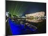 Night Time Light Show at the Birds Nest Stadium During the 2008 Olympic Games, Beijing, China-Kober Christian-Mounted Photographic Print