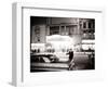 Night Time on Broadway, New York, January 1964-null-Framed Photographic Print