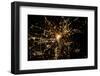 Night time satellite image of Atlanta, Georgia, USA-null-Framed Photographic Print