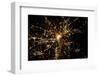 Night time satellite image of Atlanta, Georgia, USA-null-Framed Photographic Print