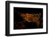 Night time satellite image of Barcelona, Spain-null-Framed Photographic Print