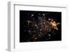 Night time satellite image of Cairo, Egypt-null-Framed Photographic Print