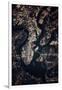 Night time satellite image of Charleston, South Carolina, USA-null-Framed Photographic Print