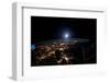 Night time satellite image of cities around Great Lakes, USA-North America-null-Framed Photographic Print