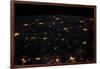 Night time satellite image of Cities in Gulf of Mexico, North America-null-Framed Photographic Print