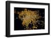 Night time satellite image of Guadalajara, Jalisco, Mexico-null-Framed Photographic Print