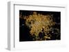 Night time satellite image of Guadalajara, Jalisco, Mexico-null-Framed Photographic Print