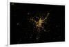 Night time satellite image of Madrid, Germany-null-Framed Photographic Print