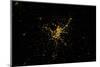 Night time satellite image of Madrid, Germany-null-Mounted Photographic Print