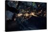 Night time satellite image of New York, USA-null-Stretched Canvas