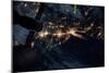 Night time satellite image of New York, USA-null-Mounted Photographic Print