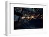 Night time satellite image of New York, USA-null-Framed Photographic Print