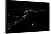 Night time satellite image of Philippines-null-Framed Stretched Canvas