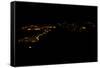 Night time satellite image of Sirte, Libya-null-Framed Stretched Canvas