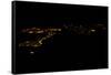 Night time satellite image of Sirte, Libya-null-Framed Stretched Canvas