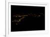 Night time satellite image of Sirte, Libya-null-Framed Photographic Print