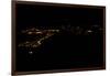 Night time satellite image of Sirte, Libya-null-Framed Photographic Print