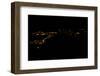 Night time satellite image of Sirte, Libya-null-Framed Photographic Print