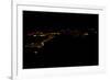 Night time satellite image of Sirte, Libya-null-Framed Photographic Print