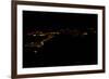 Night time satellite image of Sirte, Libya-null-Framed Photographic Print