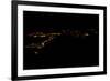 Night time satellite image of Sirte, Libya-null-Framed Photographic Print