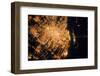 Night time satellite view of Shanghai, China-null-Framed Photographic Print