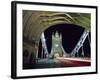 Night Time Traffic Crosses Tower Bridge in Central London-Andrew Watson-Framed Photographic Print