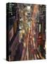Night Time View of Lights in Times Square in New York, USA-Nigel Francis-Stretched Canvas
