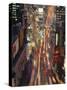 Night Time View of Lights in Times Square in New York, USA-Nigel Francis-Stretched Canvas