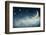 Night Time with Stars and Moon-egal-Framed Photographic Print