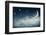 Night Time with Stars and Moon-egal-Framed Photographic Print