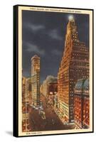 Night, Times Square, New York City-null-Framed Stretched Canvas