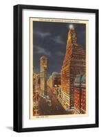 Night, Times Square, New York City-null-Framed Art Print