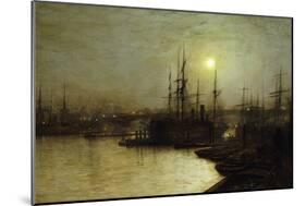 Night Toil, Billingsgate Wharf-John Atkinson Grimshaw-Mounted Giclee Print